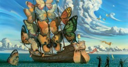 Departure of the Winged Ship - Vladimir Kush